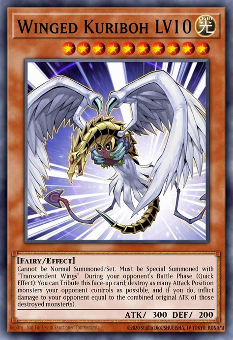 winged kuriboh lv10 card.